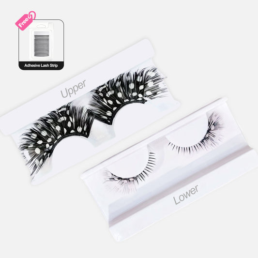 Upper & Lower Butterfly Feather Cosplay Lashes Set