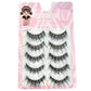 Glitter False Eyelashes 5 Pairs | Honey Sweetheart Collection