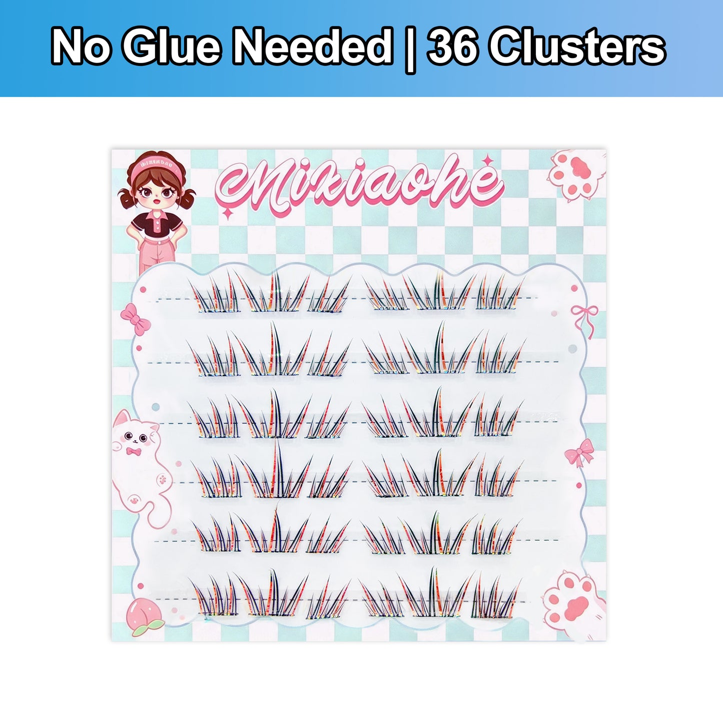 Colored False Eyelashes