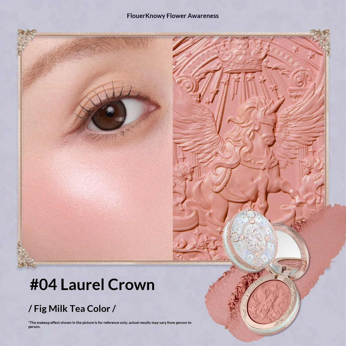 Knight Unicorn Strawberry Rococo Embossed Blush 5g