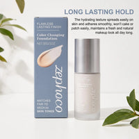 Color Changing Waterproof Foundation for Fair to Medium Skin Tones