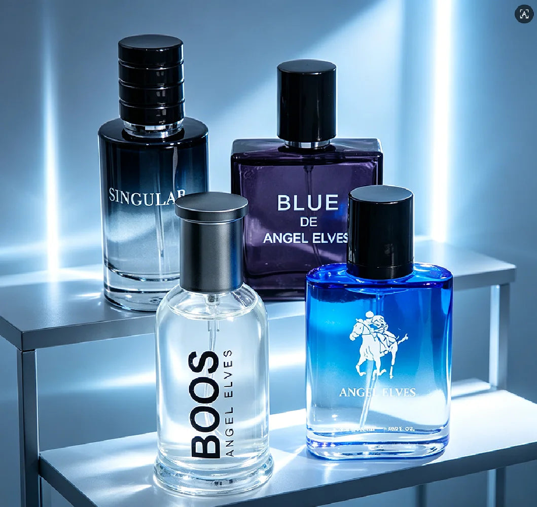 4-Piece Men's Pheromone Cologne Gift Set, Vanilla Scented (4 x 30ml)