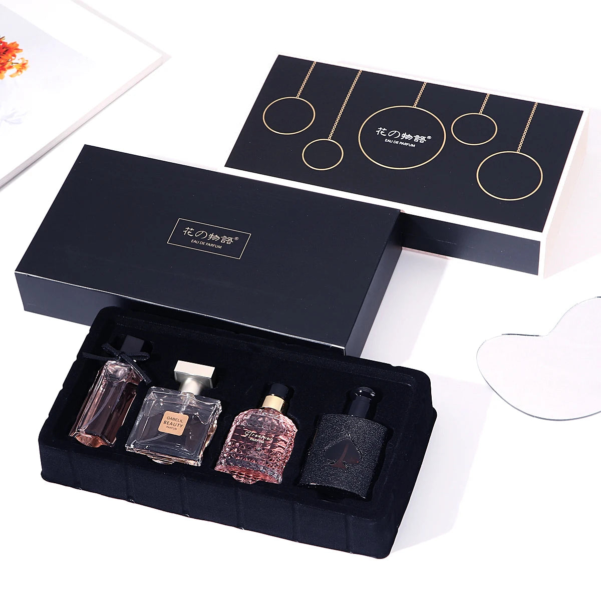 FloralVerse 4-in-1 Floral Fragrance Perfume Gift Box