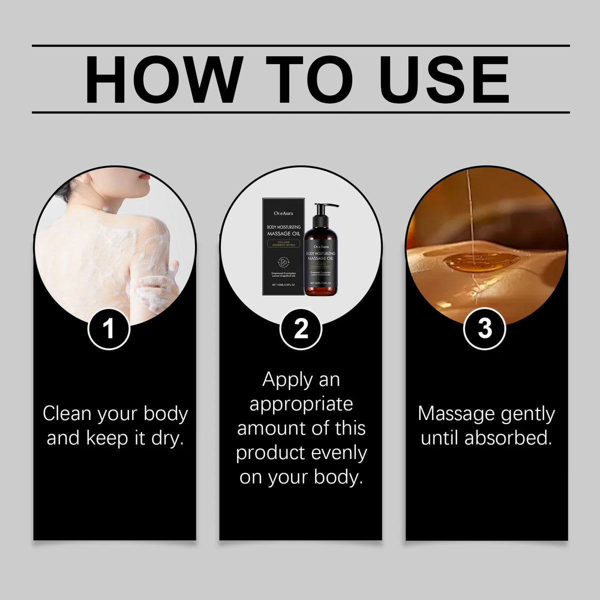 100ml Lightweight Moisturizing Body Massage Oil