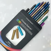 12-Color Glitter & Shimmer Eyeliner Stick Set - Blue Tones