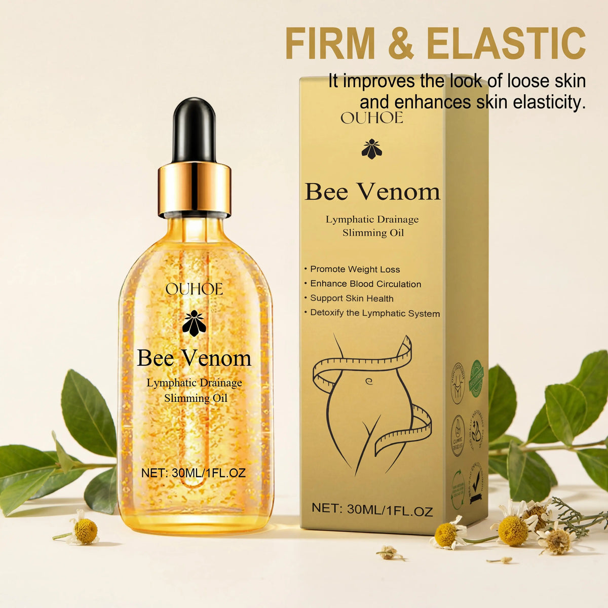 Bee Venom Slimming and Lymphatic Drainage Body Massage Oil