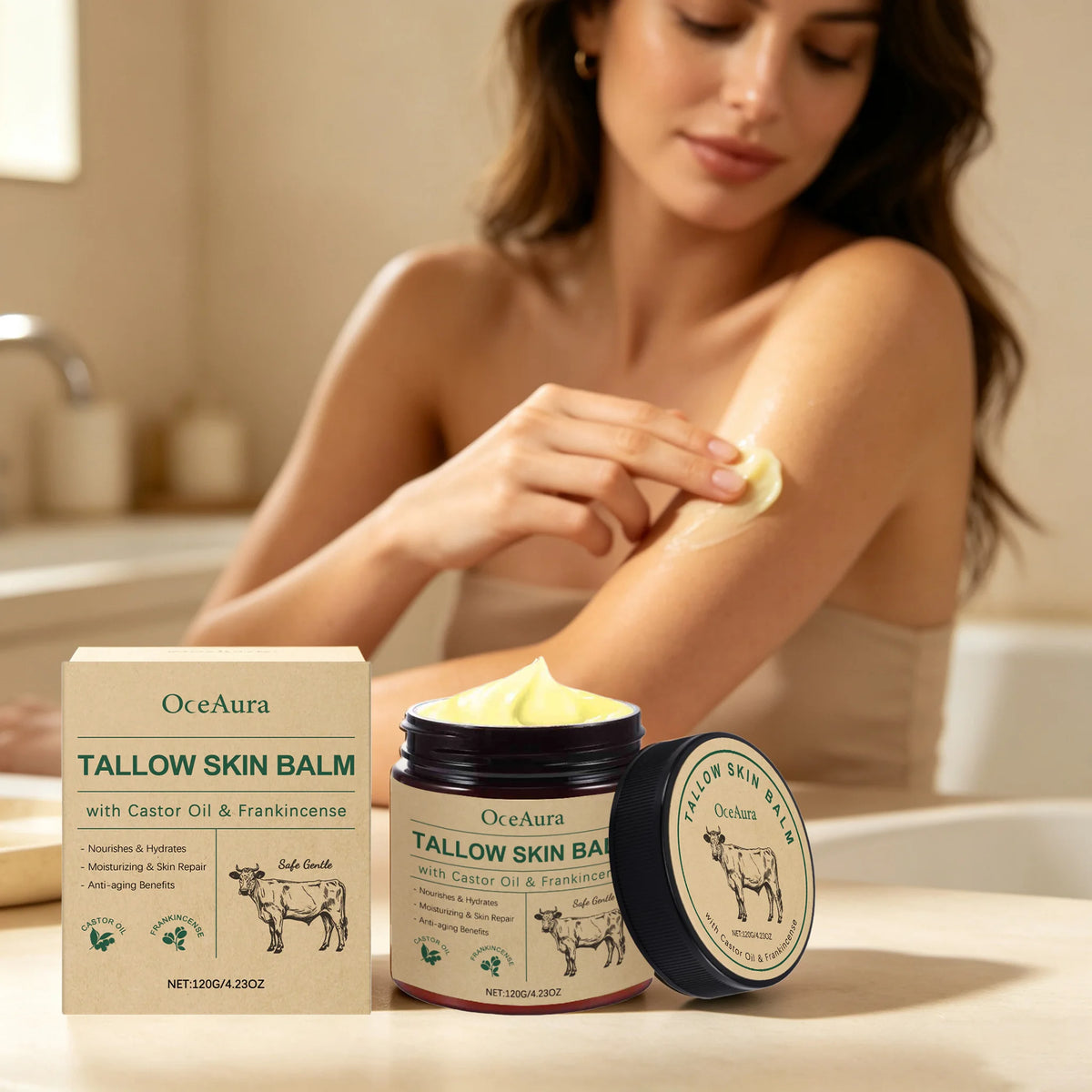 120g Deep Moisturizing and Nourishing Body Tallow Balm