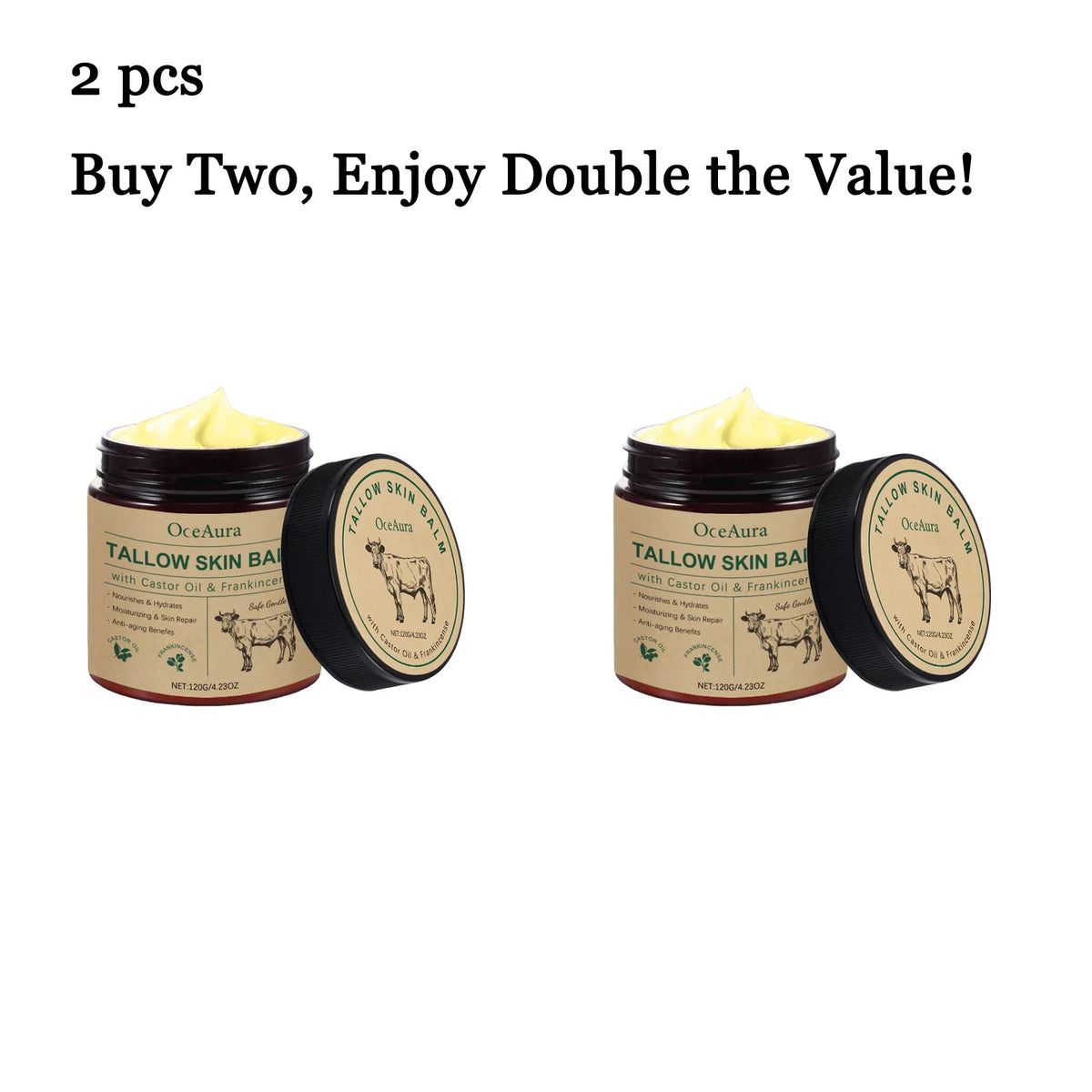 120g Deep Moisturizing and Nourishing Body Tallow Balm