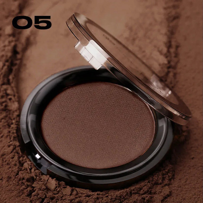 4-Piece Face Makeup Set with Foundation, Eyebrow Pencil, Lipstick, and Powder