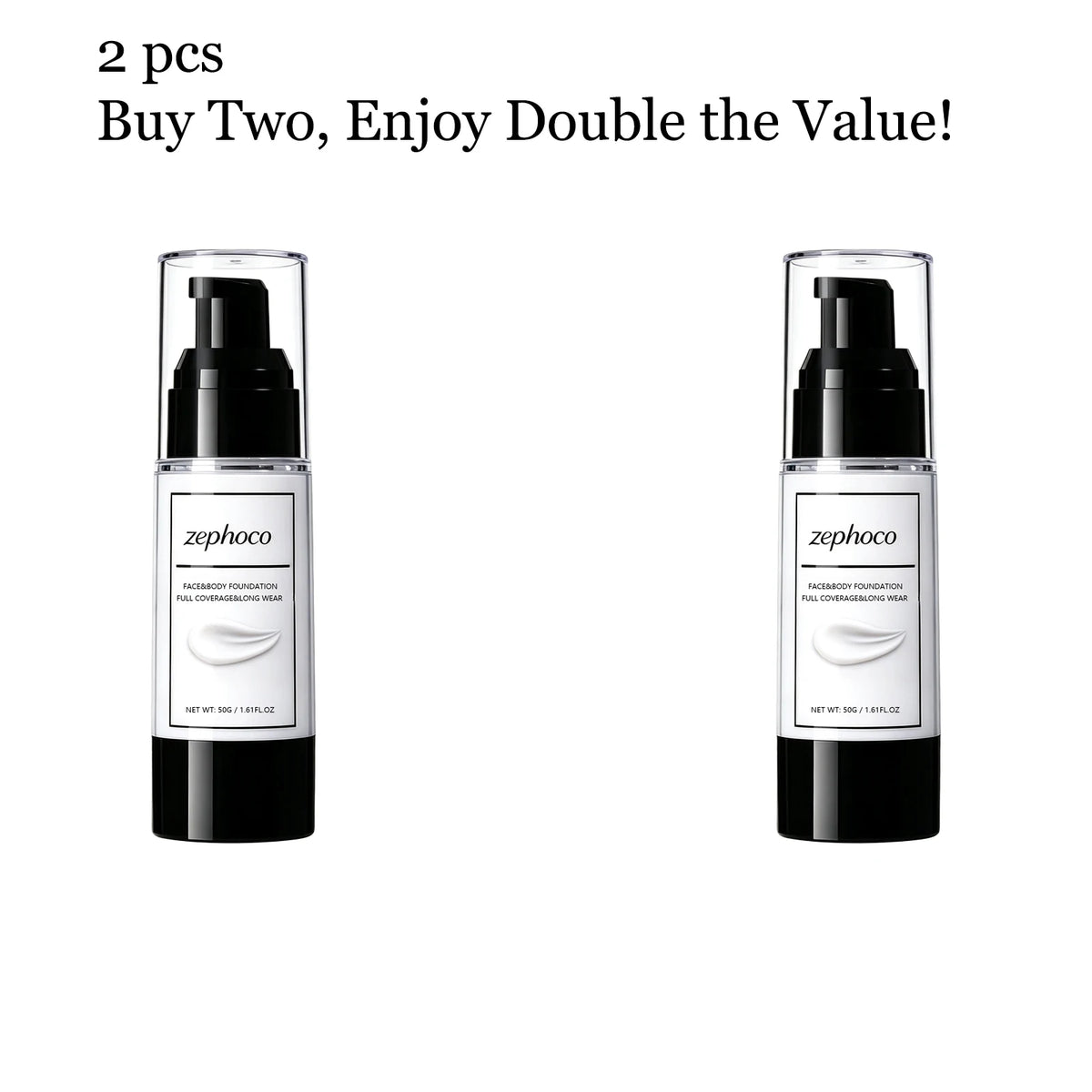 50g Full Coverage Matte Face & Body Foundation Liquid