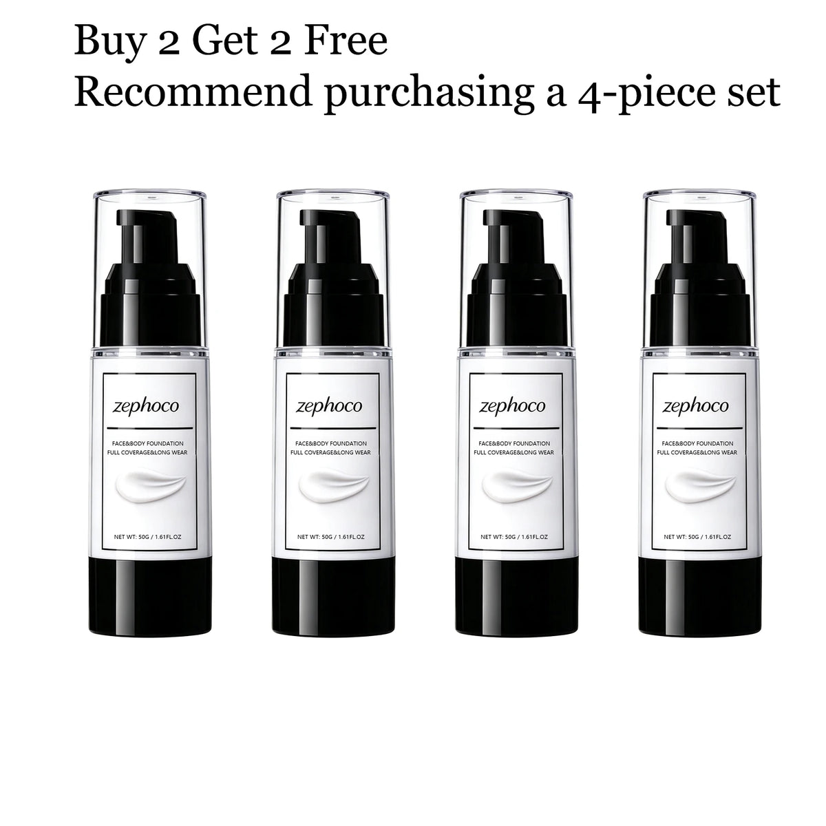 50g Full Coverage Matte Face & Body Foundation Liquid