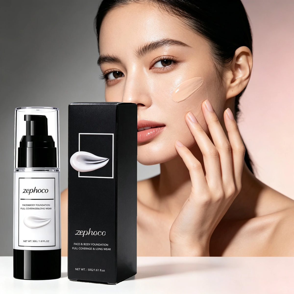 50g Full Coverage Matte Face & Body Foundation Liquid