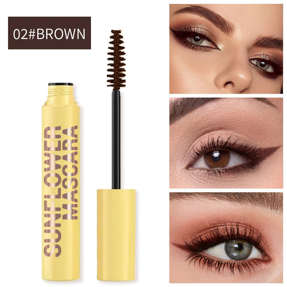 Waterproof Slim Volume Mascara - Long-Lasting Black Curls