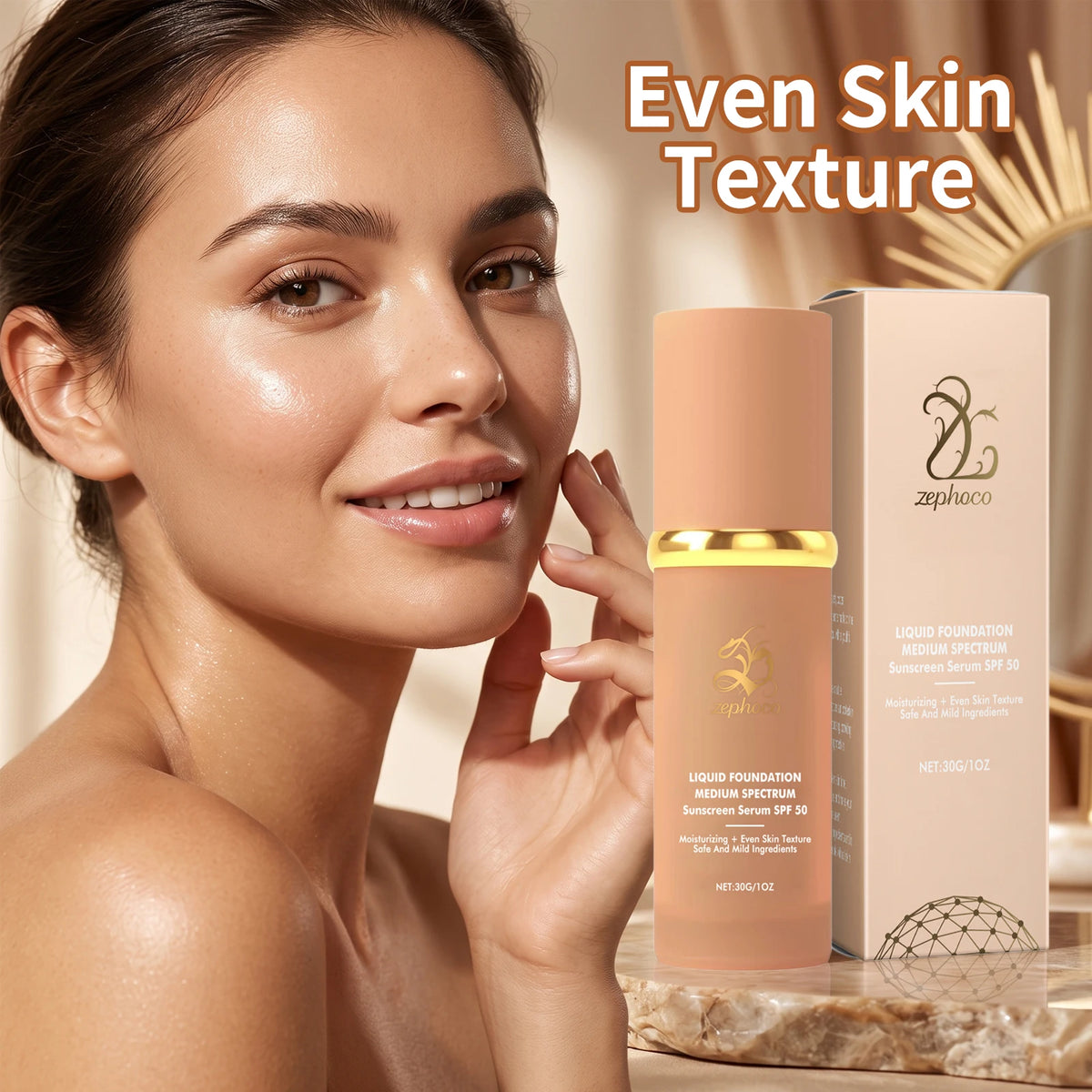 Magic Color Changing Liquid Foundation SPF 50+ Full Coverage Concealer