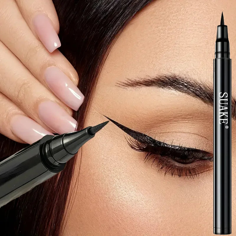 Waterproof and Smudge-Proof Black Eyeliner Pencil