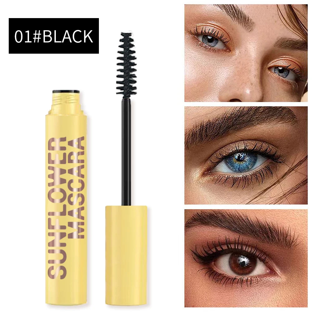 Waterproof Slim Volume Mascara - Long-Lasting Black Curls