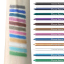 12-Color Glitter & Shimmer Eyeliner Stick Set - Blue Tones