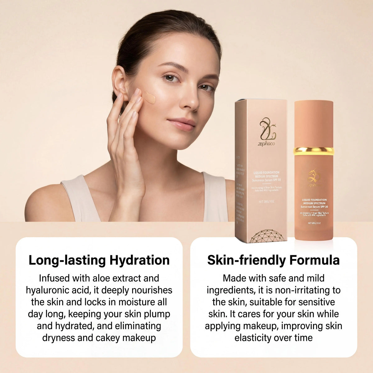 Magic Color Changing Liquid Foundation SPF 50+ Full Coverage Concealer