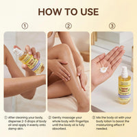 OceAura Vanilla Moisturizing Body Oil with Long Lasting Fragrance