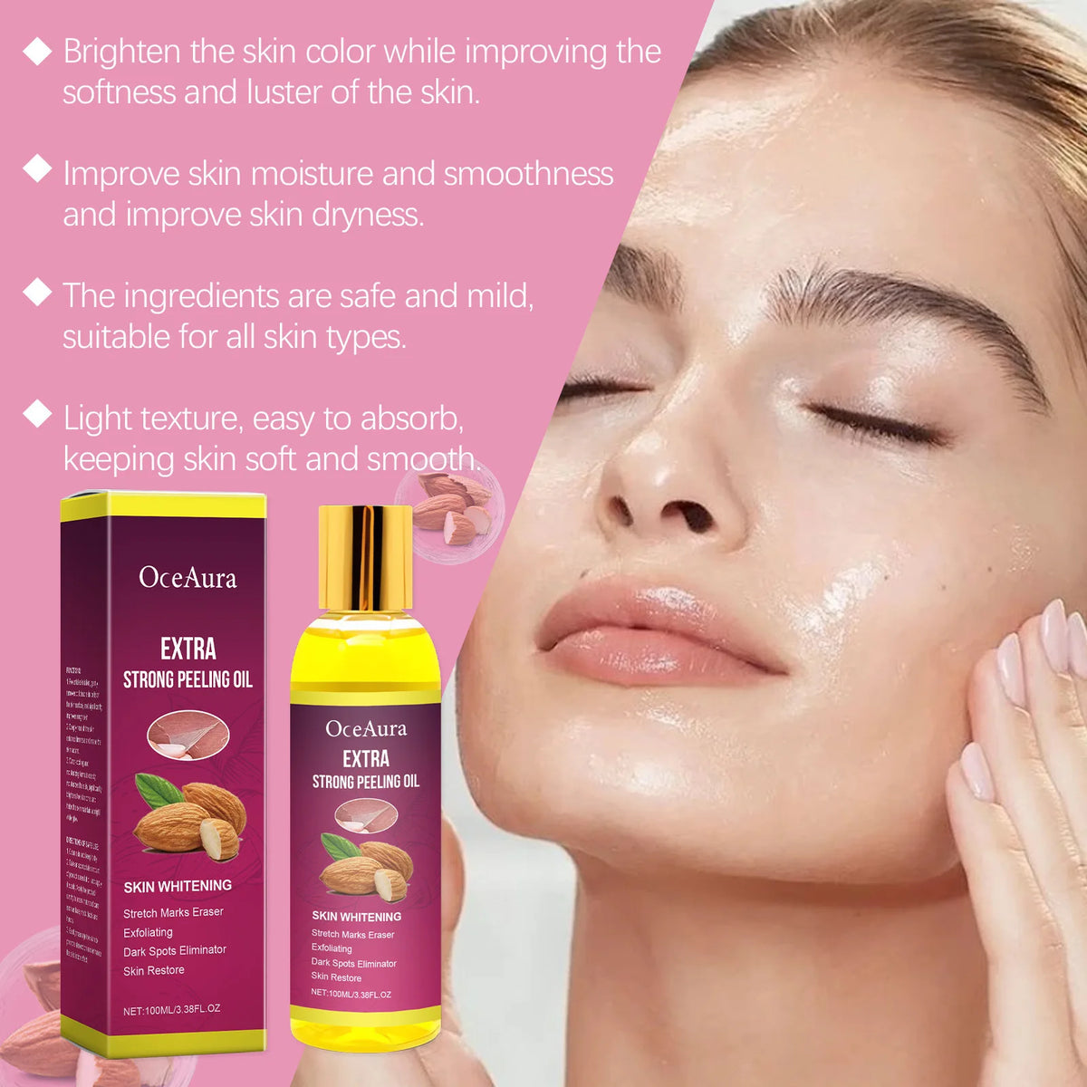 100ml Yellow Peeling Oil for Body Exfoliating and Brightening