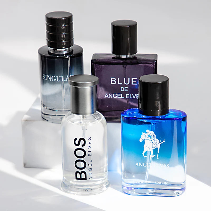 4-Piece Men's Pheromone Cologne Gift Set, Vanilla Scented (4 x 30ml)