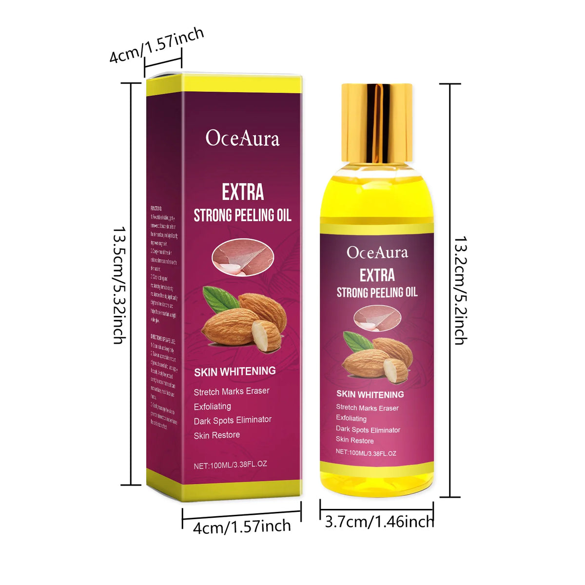 100ml Yellow Peeling Oil for Body Exfoliating and Brightening