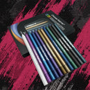 12-Color Glitter & Shimmer Eyeliner Stick Set - Blue Tones