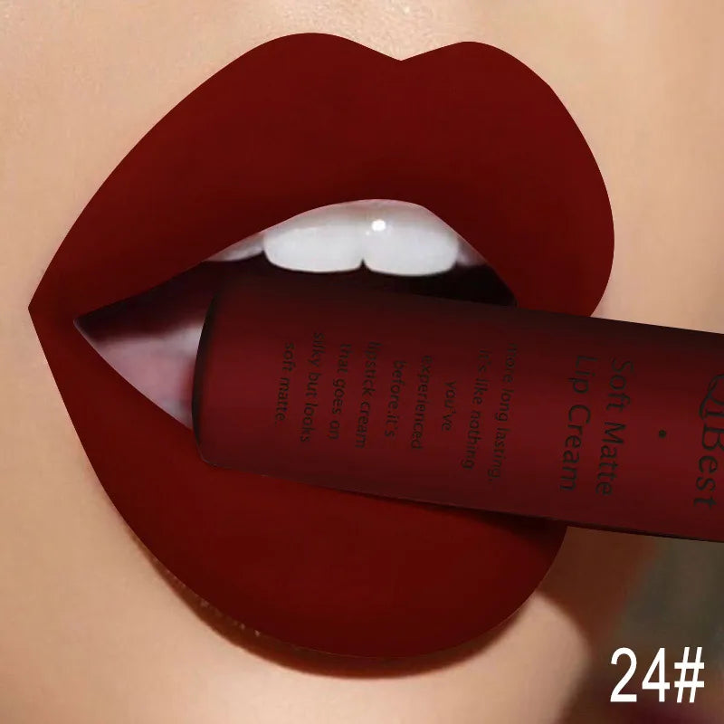 30 Colors Matte Liquid Lipstick Waterproof Long-lasting Lip Tint
