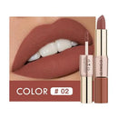 O.TWO.O 2-in-1 Waterproof Matte Lipstick and Lip Gloss