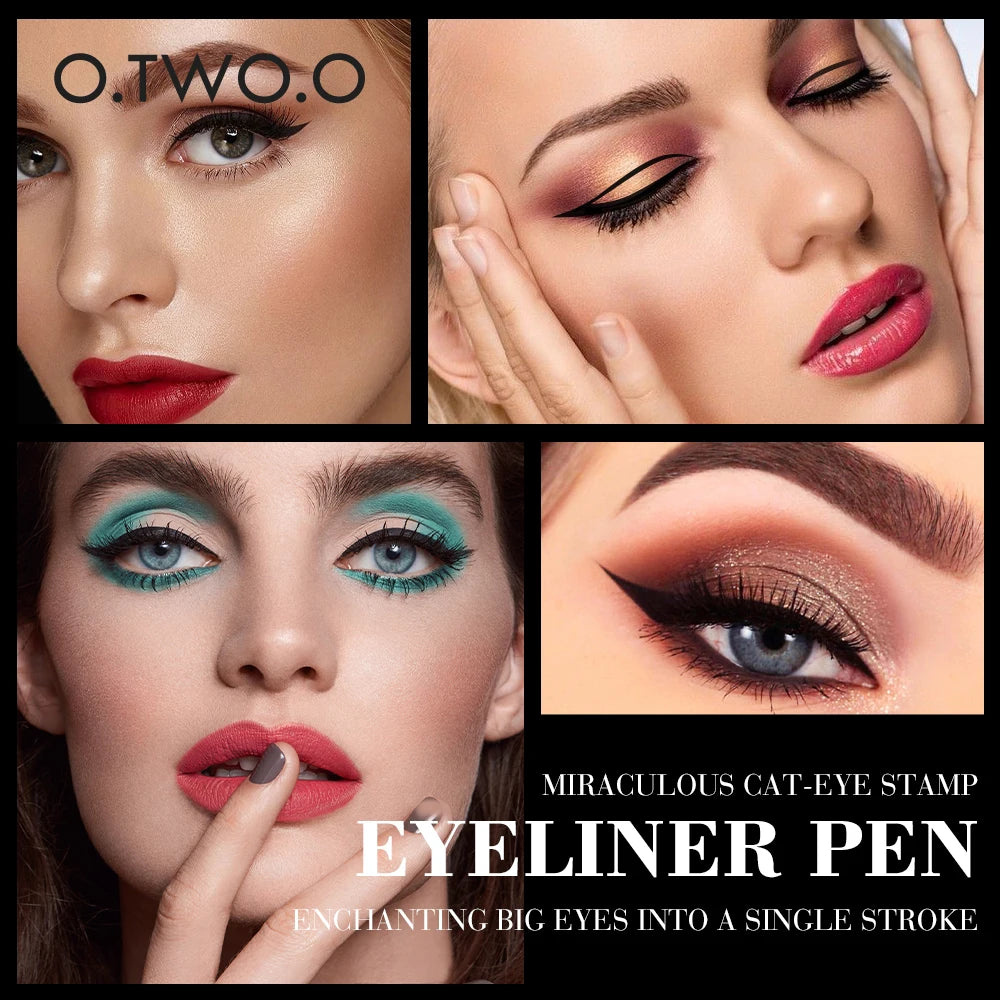 Double-ended Waterproof Eyeliner Stamp Pen