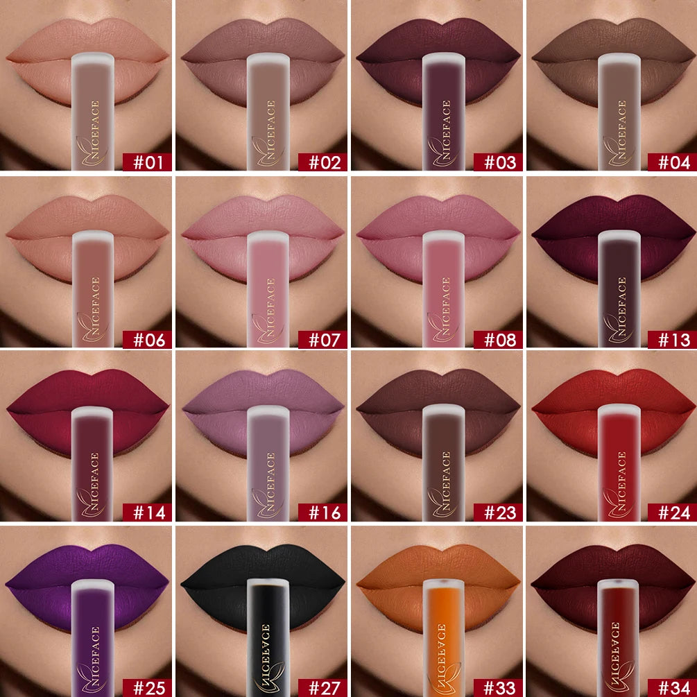 NICEFACE Waterproof Long Lasting Matte Liquid Lipstick