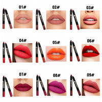 9-Color Matte Velvet Lipstick Pen - Long Lasting & Waterproof