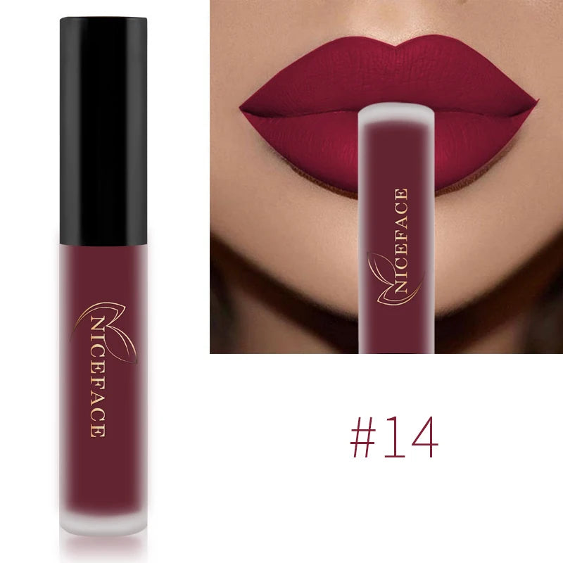 NICEFACE Waterproof Long Lasting Matte Liquid Lipstick