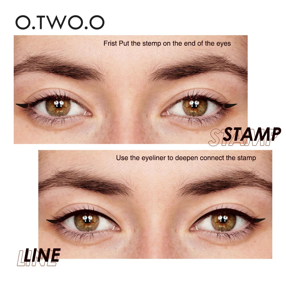 Double-ended Waterproof Eyeliner Stamp Pen