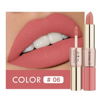 O.TWO.O 2-in-1 Waterproof Matte Lipstick and Lip Gloss