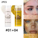White Pearl Sparkling Sequins Glitter Gel Stick for Face and Body