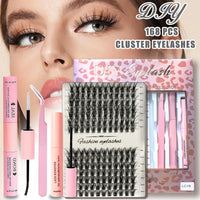 168 Pcs DIY Individual Lash Cluster Kit with Bond, Seal, and Remover