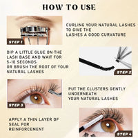 168 Pcs DIY Individual Lash Cluster Kit with Bond, Seal, and Remover