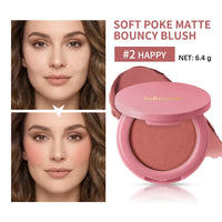 Long-lasting Lightweight Velvety Matte Bouncy Blush