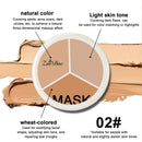 3-Color Full Coverage Cream Concealer Palette, 15g