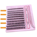 200-Piece Single-Cluster False Eyelash Set with Glue (10-16mm)