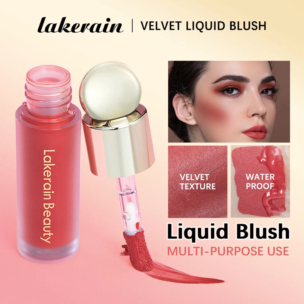 Liquid Waterproof Multi-Use Blush for Cheeks, Lips, and Eyes