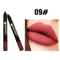 9-Color Matte Velvet Lipstick Pen - Long Lasting & Waterproof