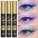3-Piece Colorful 3D Silk Fiber Waterproof Mascara Set (Blue, Green, Purple)
