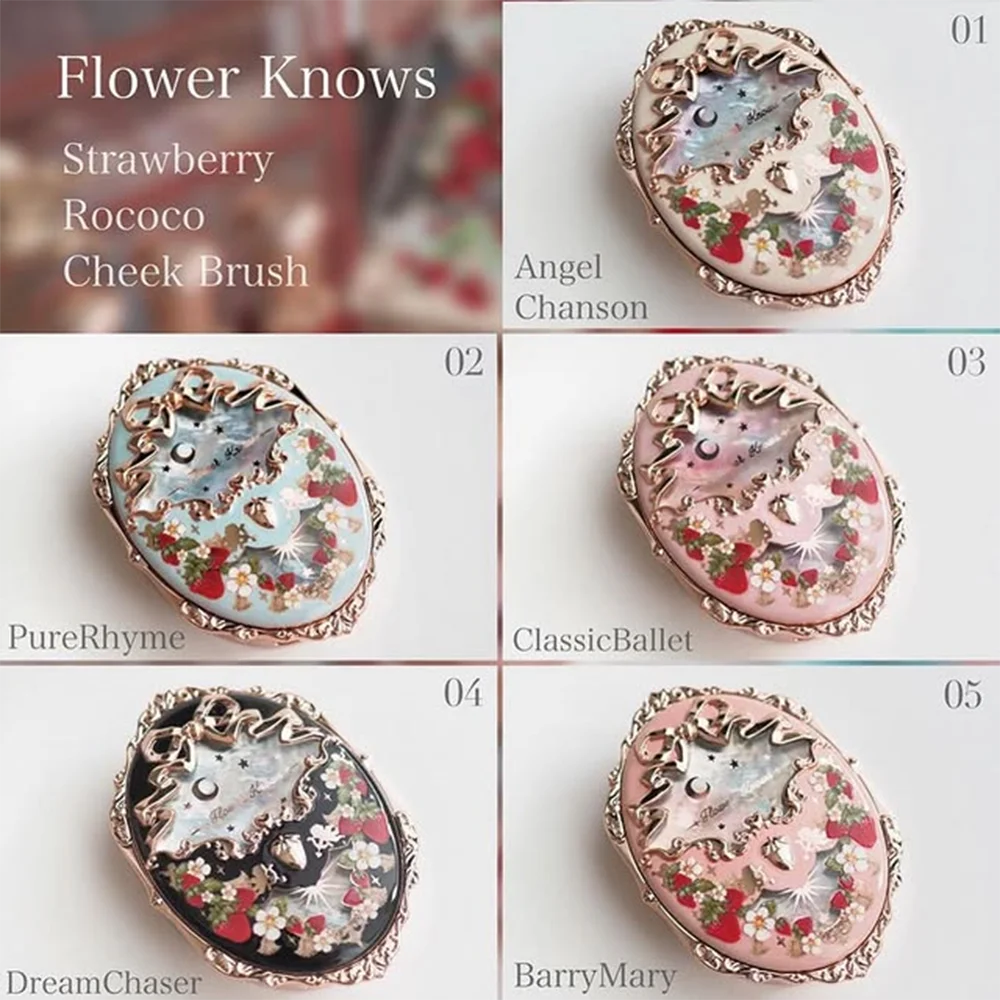 Knight Unicorn Strawberry Rococo Embossed Blush 5g