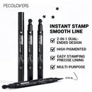 8-Piece 2-in-1 Waterproof Stamp Eyeliner Set