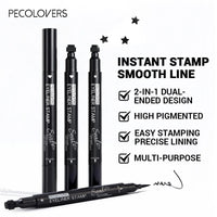 8-Piece 2-in-1 Waterproof Stamp Eyeliner Set