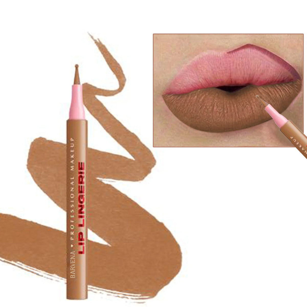 6-Color Matte Waterproof Lip Liner Pencil Set