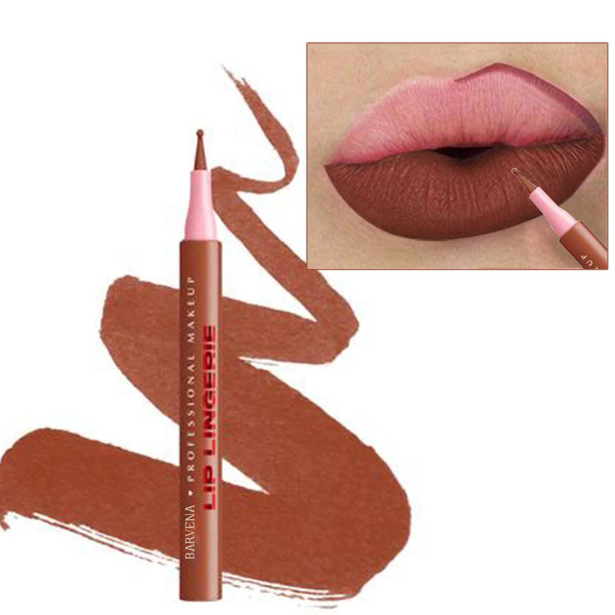 6-Color Matte Waterproof Lip Liner Pencil Set