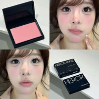 Monochrome Matte Blusher Palette Soft Silky Cheek Natural Facial Rouge Plate Lasting Nude Low Saturation Powder Blusher Makeup